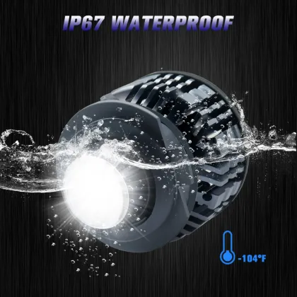 Auto Lighting Systems: H7 LED Canbus Projector Headlights and Fog Driving Lights - Yellow/Lime