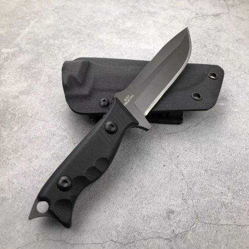 G10 handle small survival hunting knife with Kydex sheath