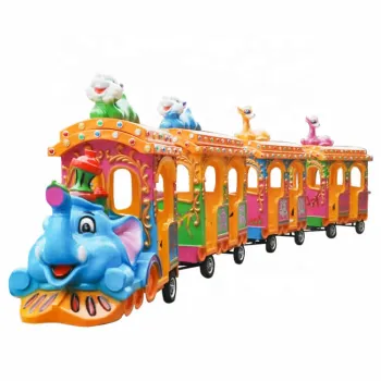 Popular Amusement Park Rides: Funny Elephant Mini Sightseeing Train for Sale