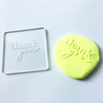 Acrylic Fondant Cookies Diamond Polishing Embosser Food Safe Cake Stamp