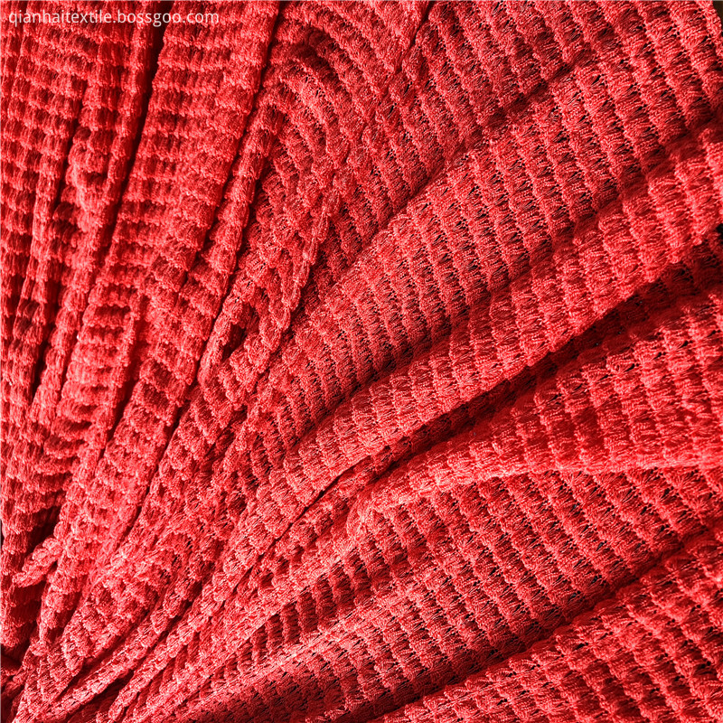 Rayon spandex jacquard hacci mesh
