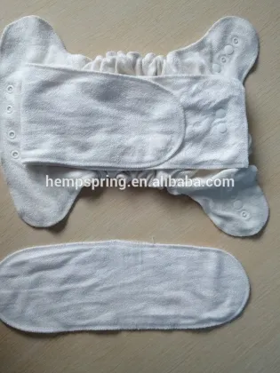 eco friendly bamboo terry cloth diaper with snaps