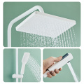 Matte White Bathroom Shower Set with Combination Kit