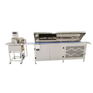PE8 Hot Selling Chocolate Enrobing Machine with Cooling Tunnel