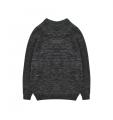 Pullover Rajutan Henley Pria Bertekstur Rib Leher Kancing