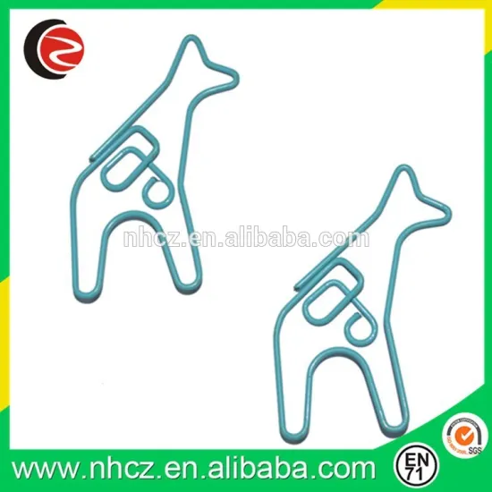 cute animal shaped paper clips,giraffe shaped paper clips