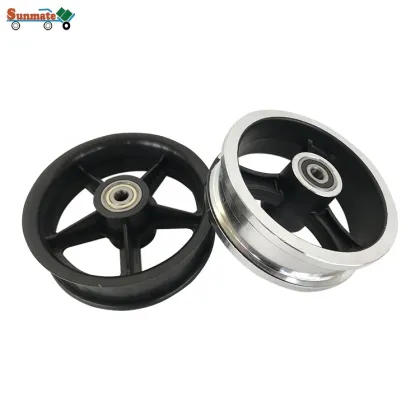 High Quality Electric Scooter Solid Tire with Wheel Rim Hub in Plastic or Aluminum Alloy