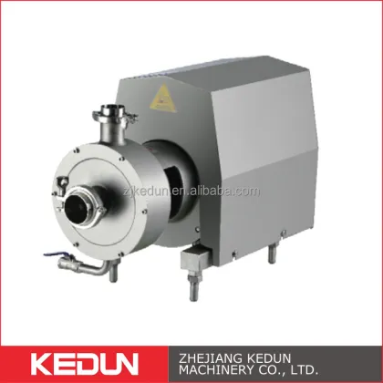 KEDUN Portable Industrial Food Emulsifier Pump Mixer with Hopper