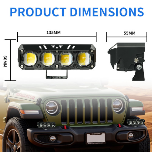 37W IP67 Motorcycle Spotlight Lighting Systems Fog Light