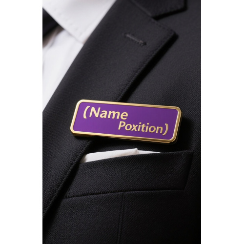 Custom name badge for work