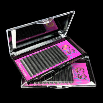 Black Matte Faux Long Individual Lashes Volume Extension Trays