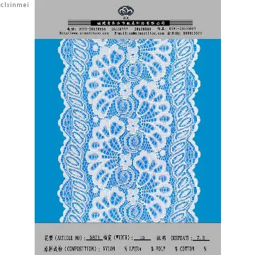 South Africa wide nylon spandex lace for lingerie tunic and jacket