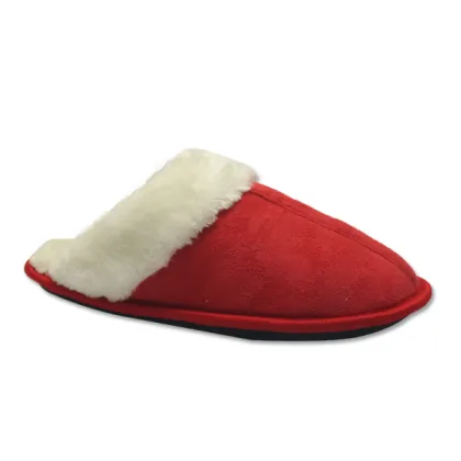 red warm house slippers for womens