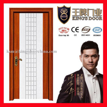 High quality laminated interior wooden doors with two color
