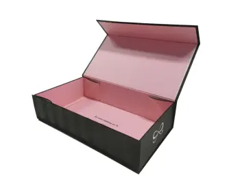 Black UV Spot paper foldable box
