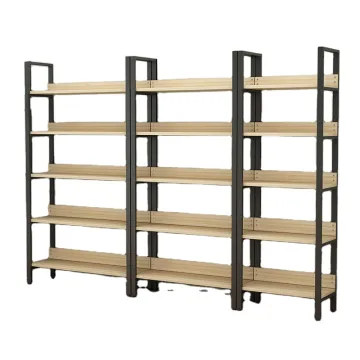Modern Multi-layer Vertical Wall Bookshelf with Baffle for Luxury Office and Industrial Design