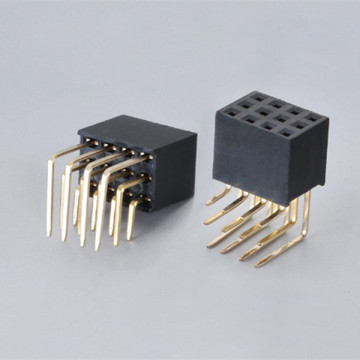 Triple-row Right Angle Female PCB connector