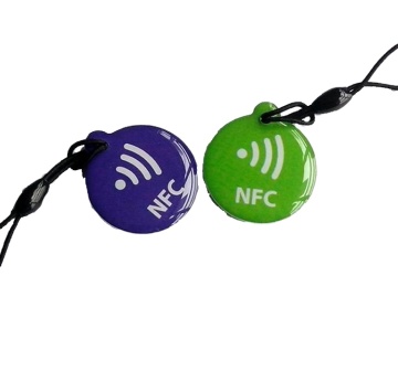 RFID NFC Epoxy Key Tags with Rewritable Proximity Access Control - 125 kHz TK4100 ID Tags