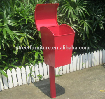Customized metal dog bin dog waste bin