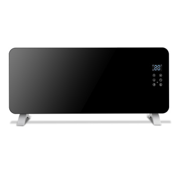 Smart Panel WiFi ελεγχόμενο 2000w γυαλί θερμαινόμενη θερμαντήρα σε μαύρο χρώμα