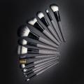 13 PCs Animaldruckgriff Make -up -Bürstenset