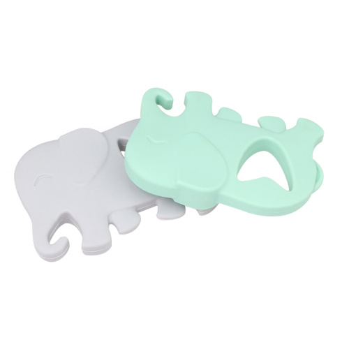 Silicone Elephant Feteethe para bebê