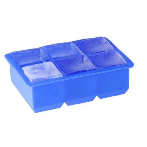 Popular Silicone 6 Cavities Ice Cube Tray Mold