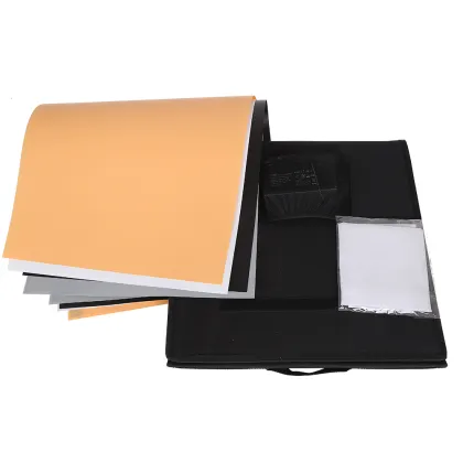 Portable Photo Studio Light Box Kit with LED Lights and Backdrops