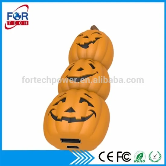 Custom Door Gifts Pumpkin King Power Bank Charger Cheap Powerbanks Cartoon Cute 3000mah with Logos
