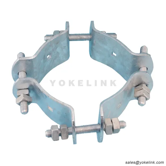 4 Way Adjustable Pole Band for Over Head Line Cross Arm