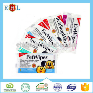 Hot saled ISO certified Best Reusable pet wet wipe