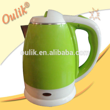 2014 Hot Sale green Food-grade Plastic Electric Kettle