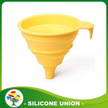 Mini entonnoir en silicone pliable rabattable en silicone
