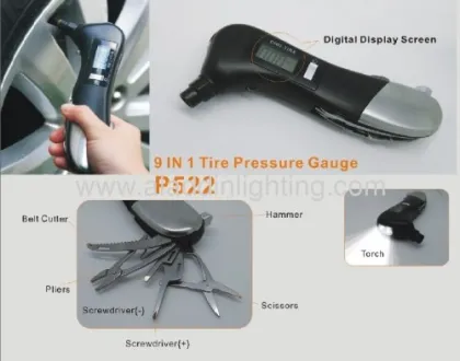 9in1 Tire Pressure Gauge 