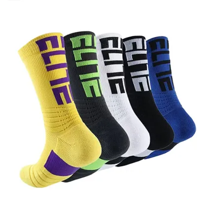 Elite Cushion Athletic Crew Funny Socks - Wholesale Unisex Men Women Tennis Basketball Socks