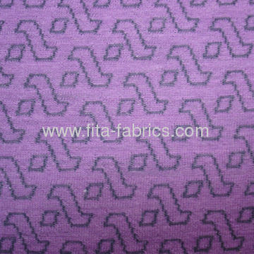 Yarn Dyed Interlock Fabric Blended Of 55%wool 45%polyester 