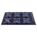 6 burners gas hob range stove