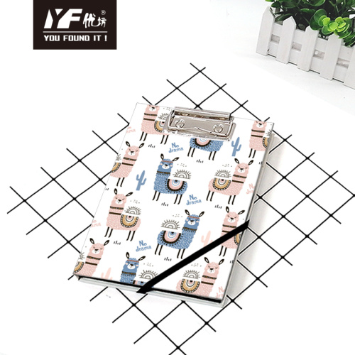 Notebook Film Custom alpaca style cute A5 clipboard with notebook Factory