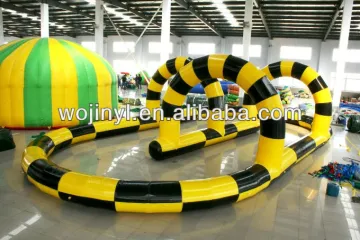 Inflatable race track/interactive inflatable sports products