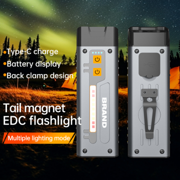 Waterproof Rechargeable LED Flashlight for EDC, Emergency, and Camping