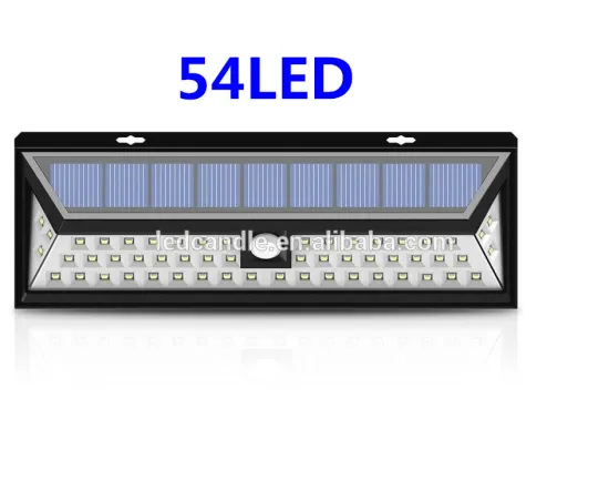 Led outside lights 54-LED Solar Motion Sensor security Light Outdoor Wall Light 3 sides