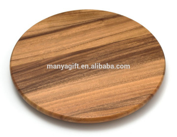 International 16-Inch Lazy Susan Bamboo Kitchen Storage, Acacia