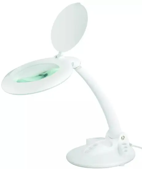 Daylight LED Foldable Dental Magnifying Glasses with Table Lamp