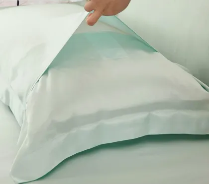 Pillow Case Bedding Luxury Silk Beauty Queen Size