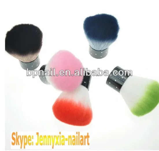 nail dust brush +many color for your choose