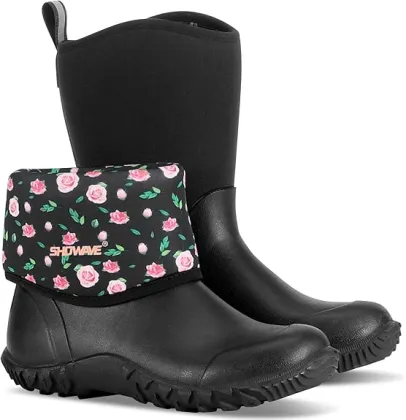 Durable Mid-Calf Rain Boots