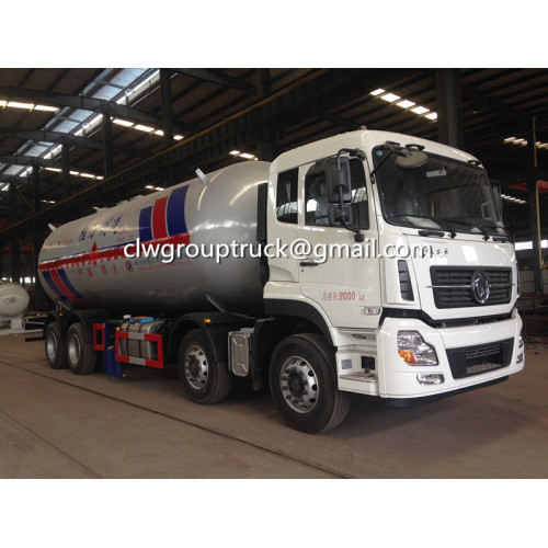 Dongfeng Tianlong 8X4 35.5CBM LPG Tanker Pengangkutan