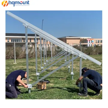 Large Scale Commercial Solar Panel Ground Mounting Bracket Racking System