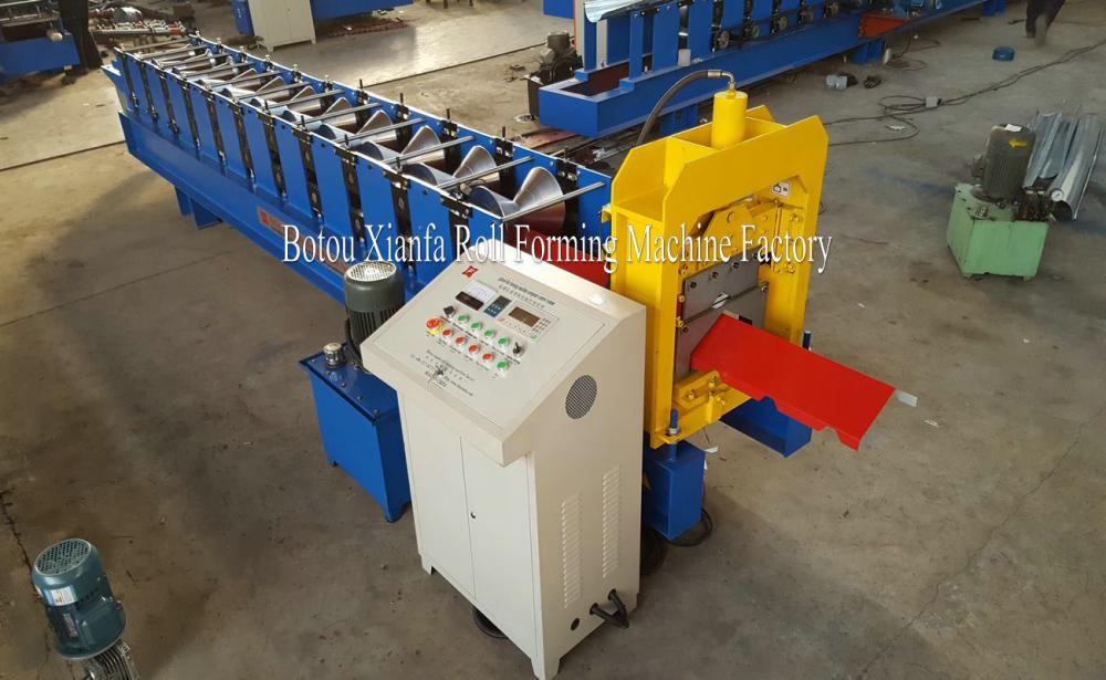 Aluminum Steel Roof Ridge Cap Forming Machine