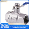 Válvula de esfera com alça de aço inoxidável confiável